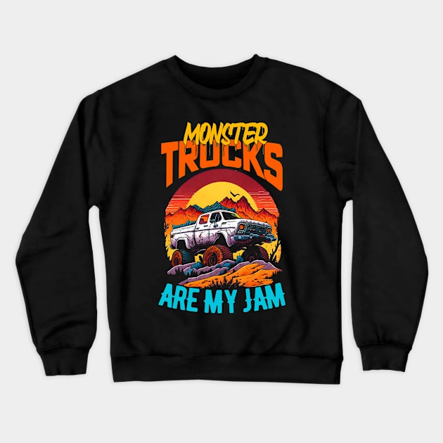 Monster Truck are my Jam Funny Crewneck Sweatshirt by T-shirt US